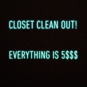 Cleaned out my closet :)
